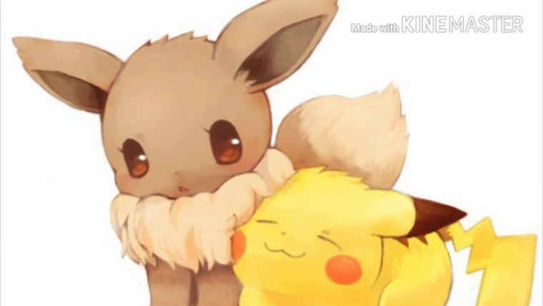 Покемон Пикачу и иви арт