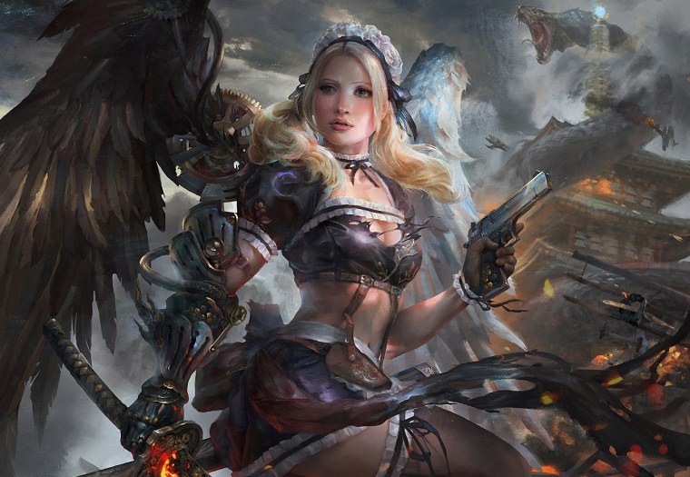 Девушка фэнтези арт