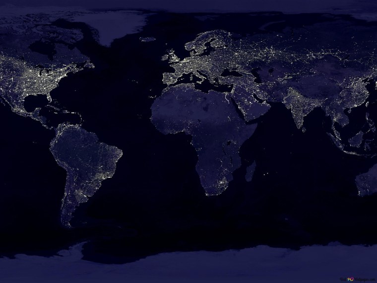 Тихий океан на карте мира