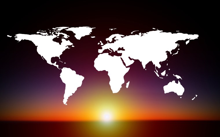 Континенты цветные