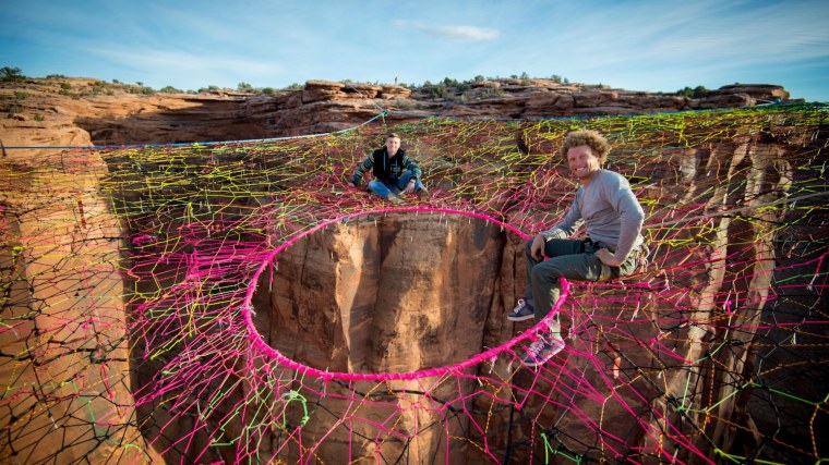 Слэклайнинг Гранд каньон