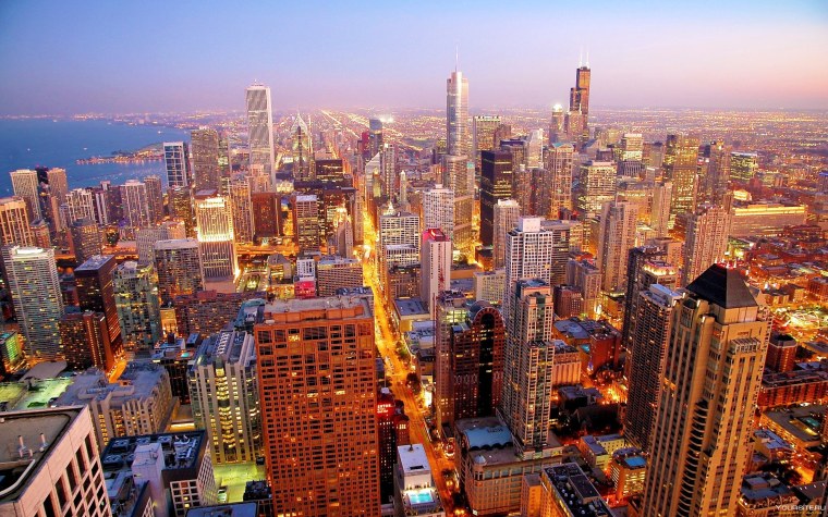 Небоскребы Чикаго и Нью-Йорка