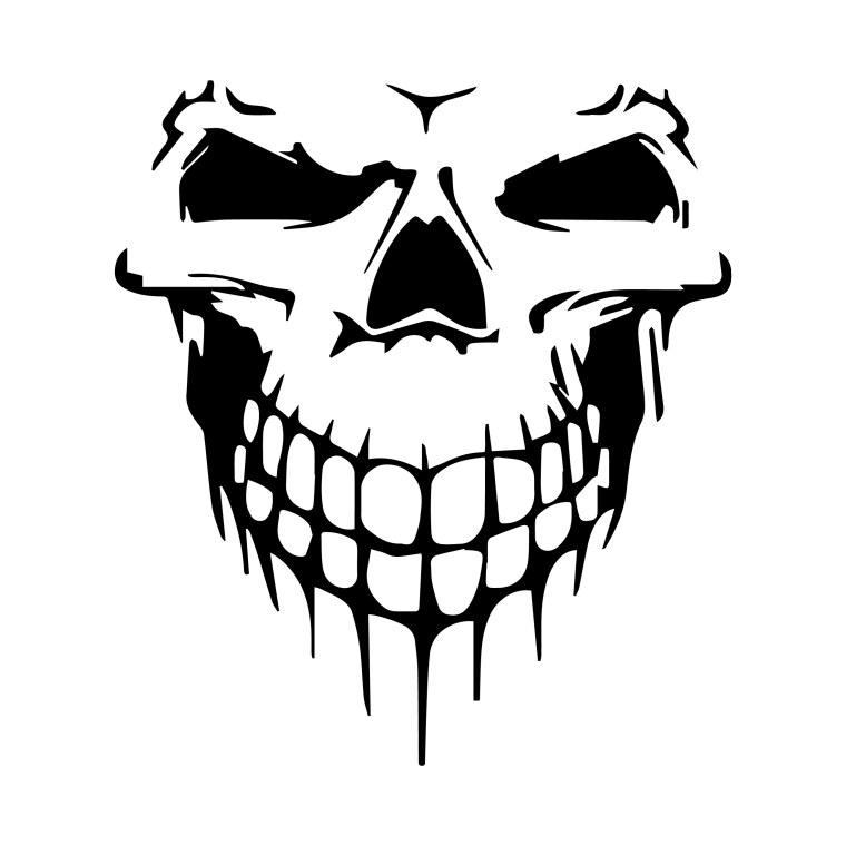 Череп в наушниках