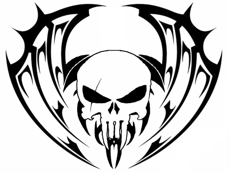 Байкерские тату черепа