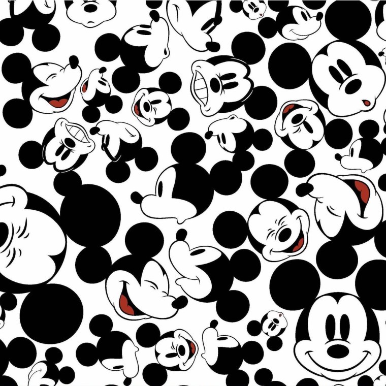 Принт Микки Маус чб