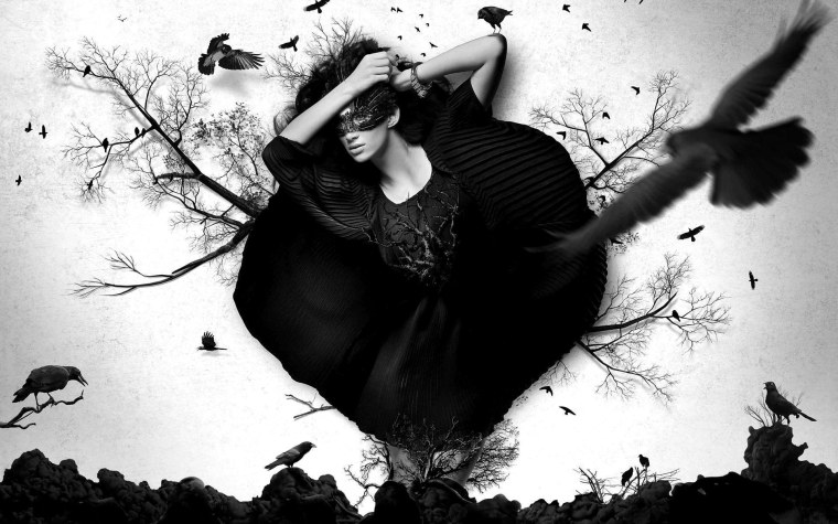 Портрет с вороном