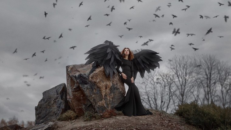 Женщина птица