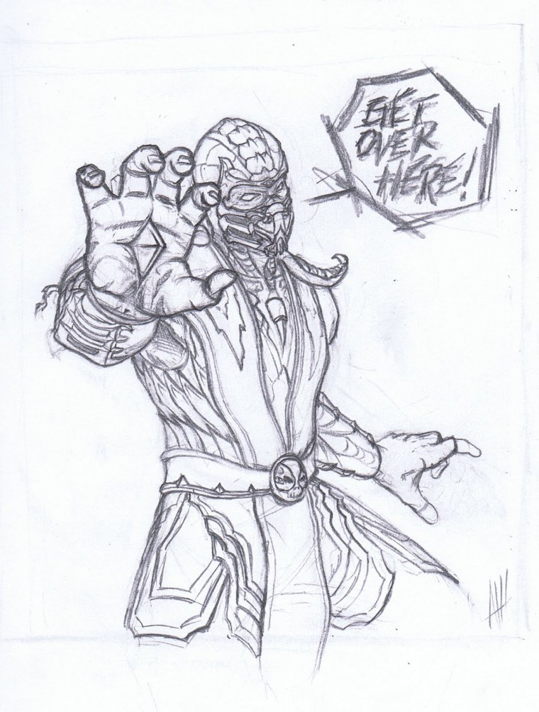 Scorpion Mortal Kombat draw