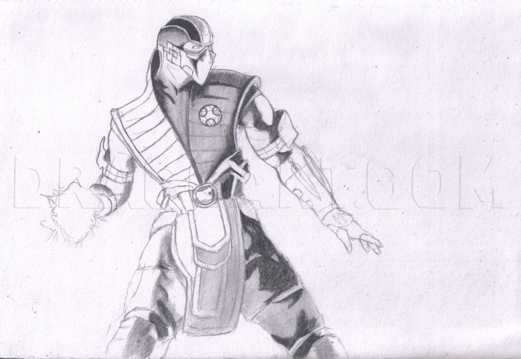 Раскраска мортал комбат Сабзиро