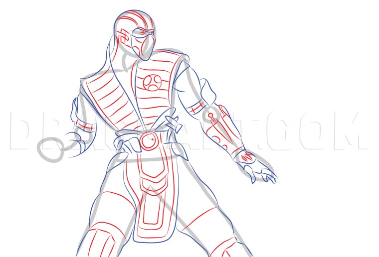 Scorpion Mortal Kombat draw