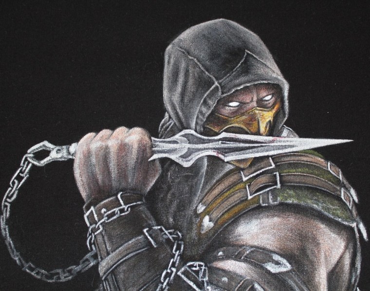 Раскраска мортал комбат Фуджин