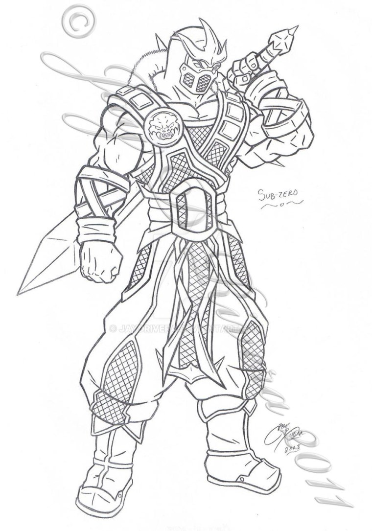 Нарисовать Кибер саб Зиро