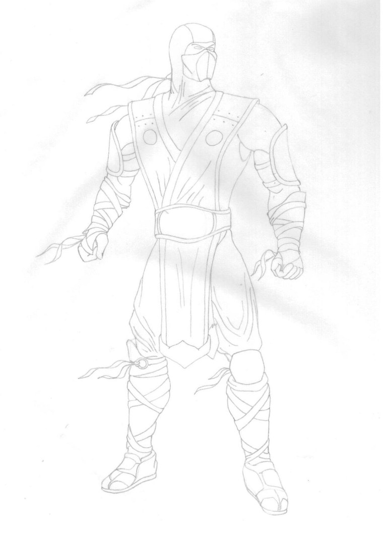 Саб Зиро мк11 раскраска