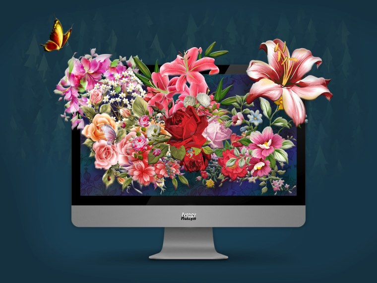 Компьютерные цветы