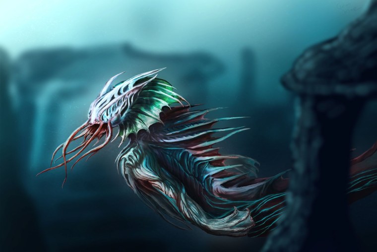 Морской монстр мультфильм 2022