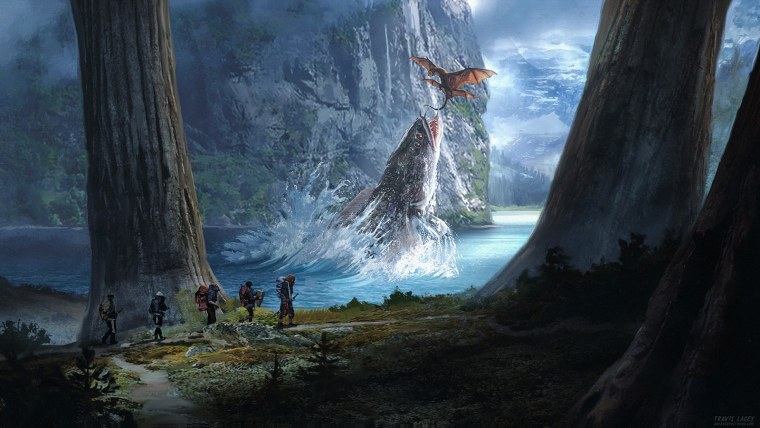 Зеркальное озеро фэнтези мир