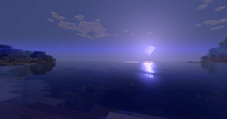Майнкрафт ночь с шейдерами