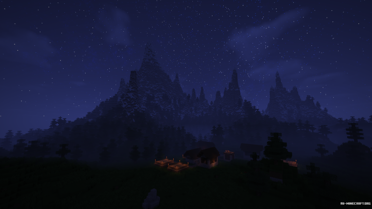 Тёмный лес майнкрафт с шейдерами