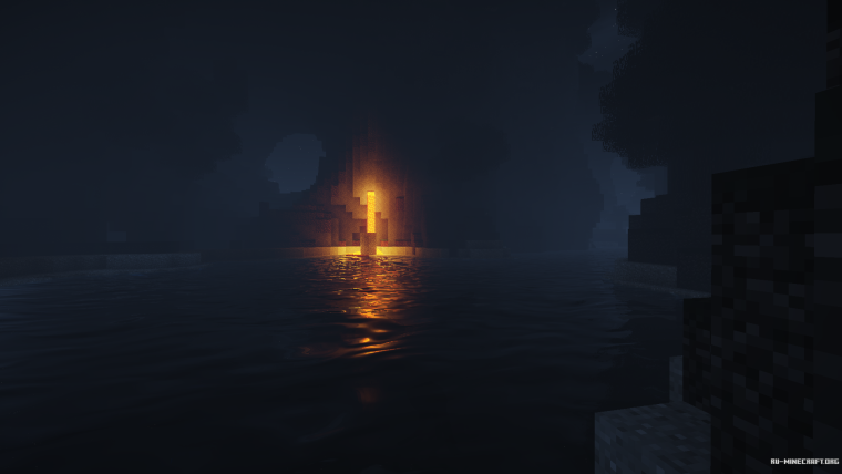 Атмосферный майнкрафт ночь