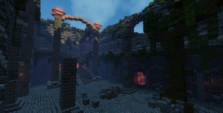 Майнкрафт ПВП Арена с шейдерами