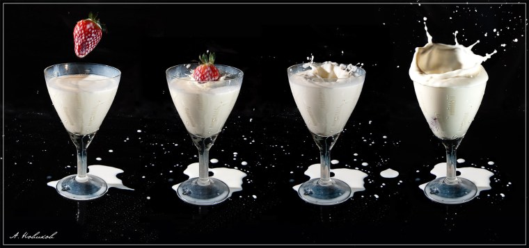 Молочные коктейли на прозрачном фоне