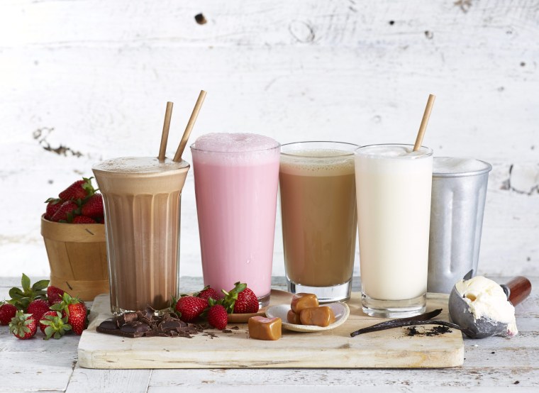 Банановый молочный коктейль