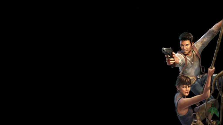 Игровой персонаж на тёмном фоне