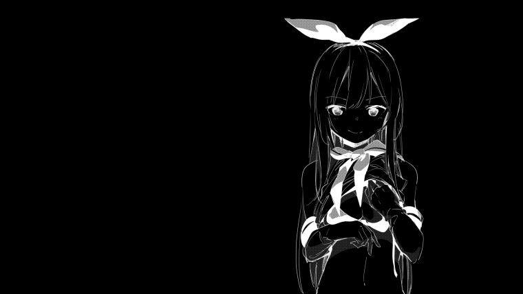 Аниме картинки на черном фоне