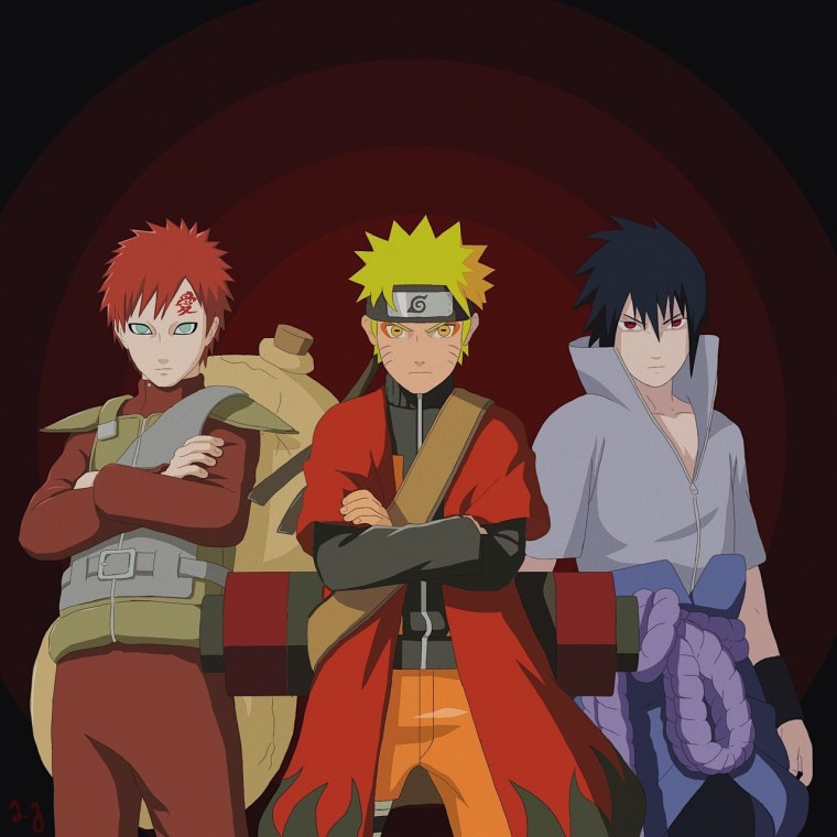 Наруто Саске и Гаара