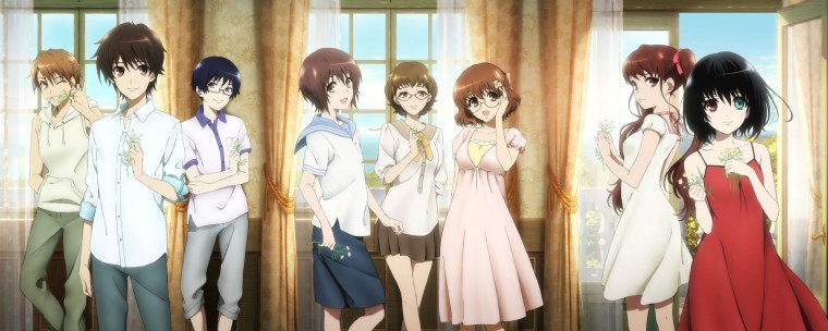 Мисаки и Сакакибара поцелуй