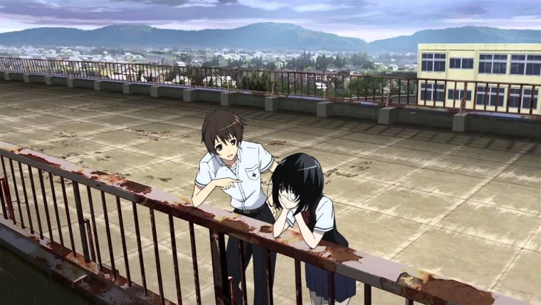 Иная аниме Мисаки и Коити