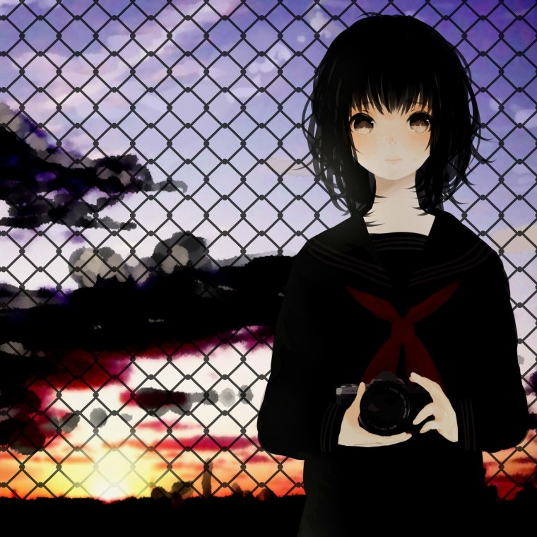 Аниме парень в капюшоне