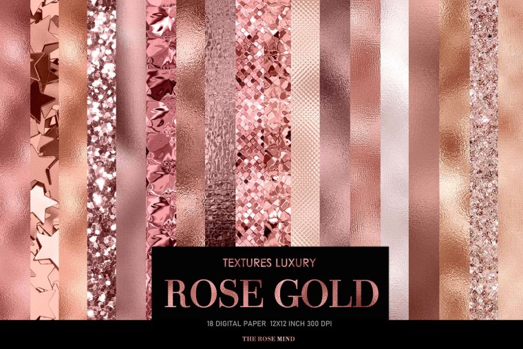 Бумага розовое золото