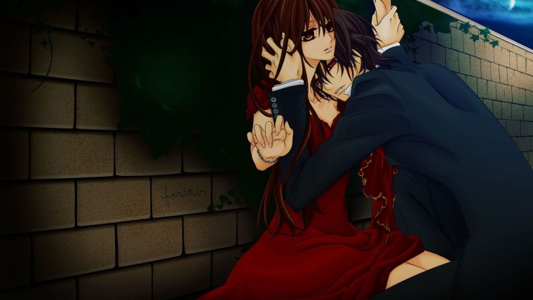 Аниме рыцарь вампир Юки и Канаме