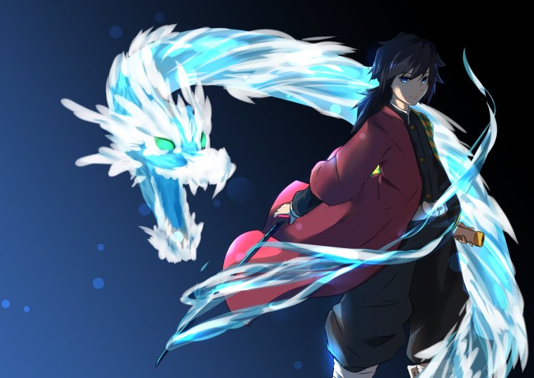 Гию Томиока демон арт