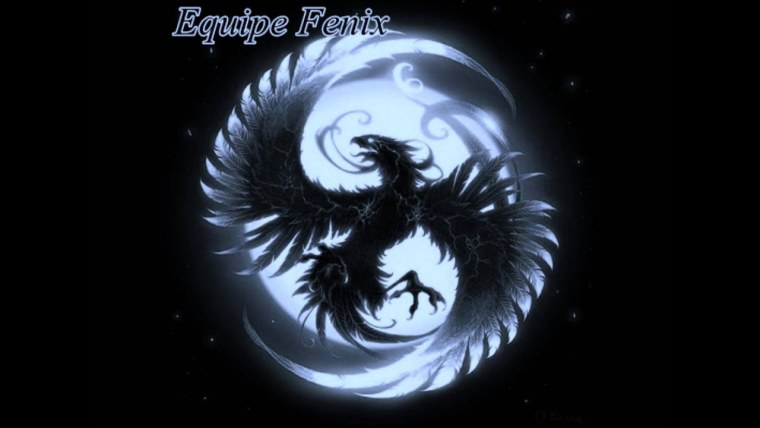 Феникс в синем пламени