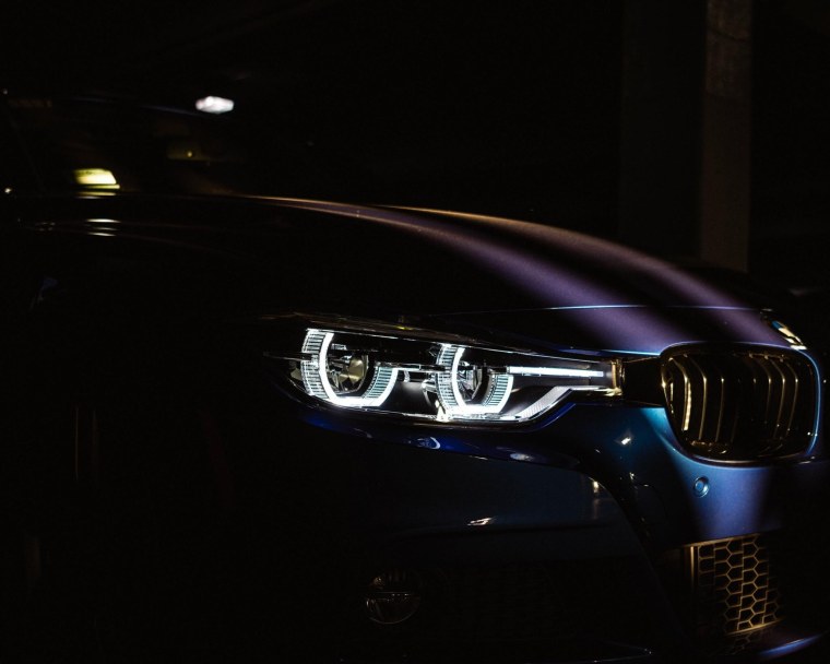 BMW m4 Lights 4k