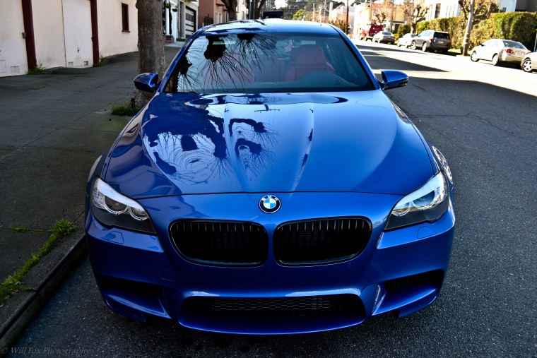 BMW 5 f10 темно синий матовый