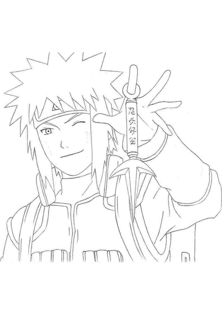 Раскраски Наруто Минато