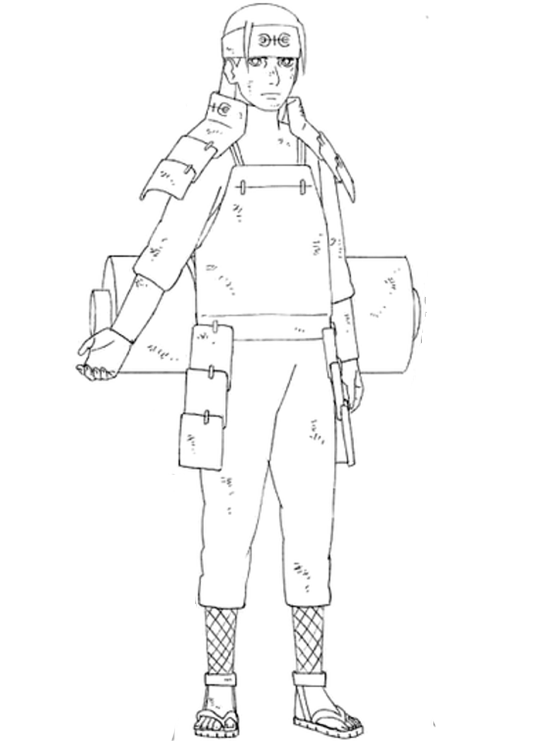 Раскраска Хаширама Сенджу