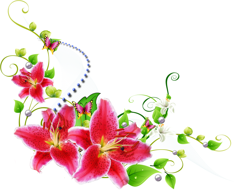 Угловые рамки с цветами