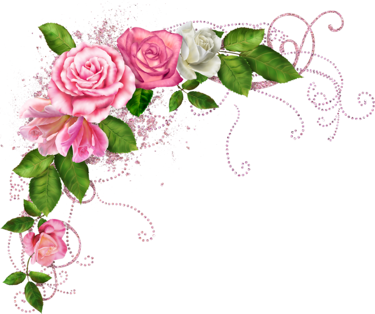 Угловой цветочный орнамент