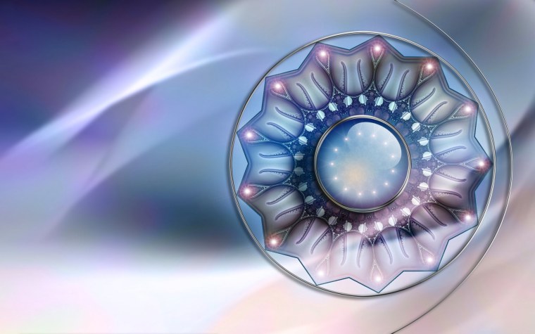 Обои с круглыми элементами