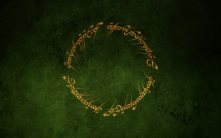 Властелин колец кольцо всевластия надпись