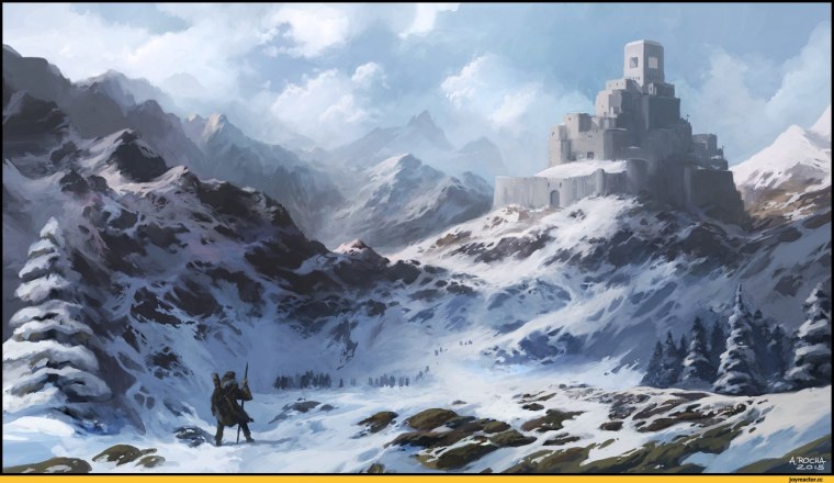 Снежные горы фэнтези