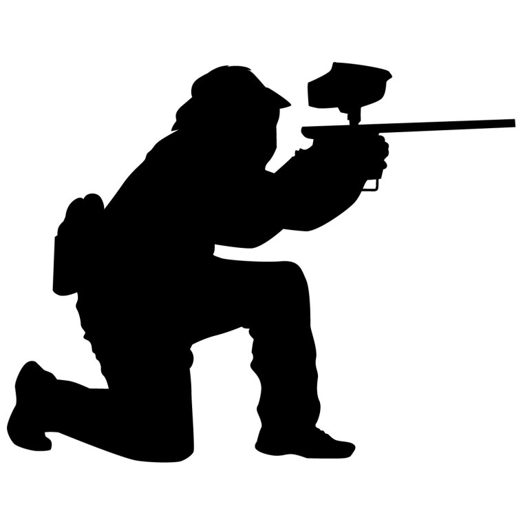 Силуэт пейнтболиста