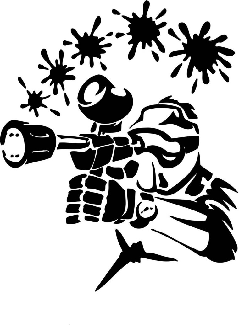 Наклейка пейнтбол