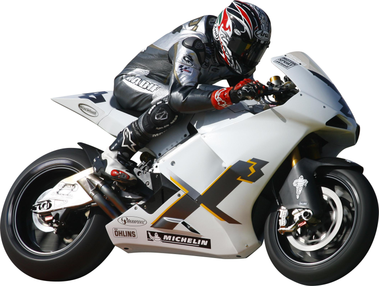 Мотоцикл на белом фоне