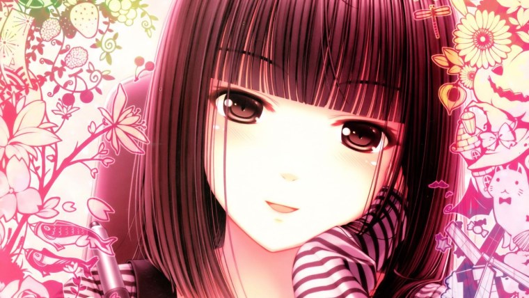 Аниме девочка художница