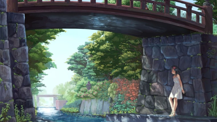 Пейзаж в стиле аниме